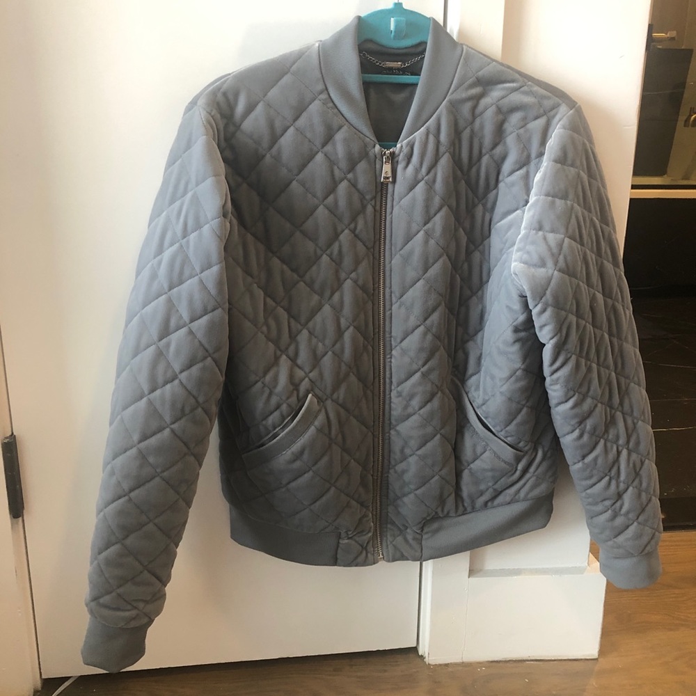 Ralph Lauren Tanona velvet quilted bomber jacket